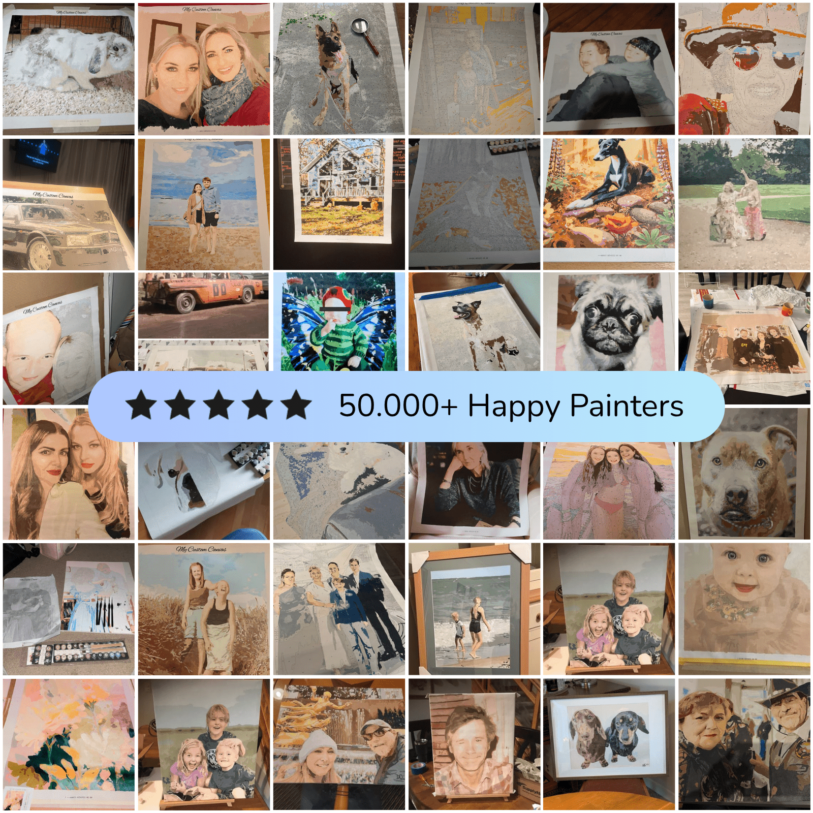 Custom Paint by Numbers Kit