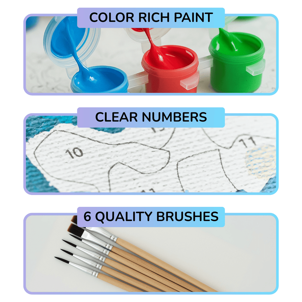 My Custom Canvas | Custom Paint By Numbers Kits